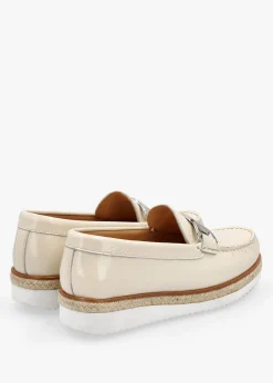 Hot DANIEL Peonie Beige Patent Leather Loafers