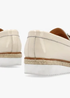 Hot DANIEL Peonie Beige Patent Leather Loafers