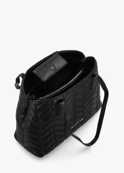 Discount VALENTINO BAGS Petal Quilted Chevron Nero Shopper Bag