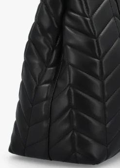 Discount VALENTINO BAGS Petal Quilted Chevron Nero Shopper Bag