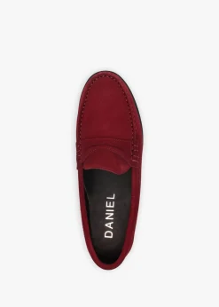 Outlet DANIEL Petunia Burgundy Suede Loafers