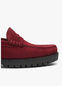 Outlet DANIEL Petunia Burgundy Suede Loafers