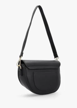 Discount VALENTINO BAGS Piper Asymmetric Flap Nero Cross-Body Bag