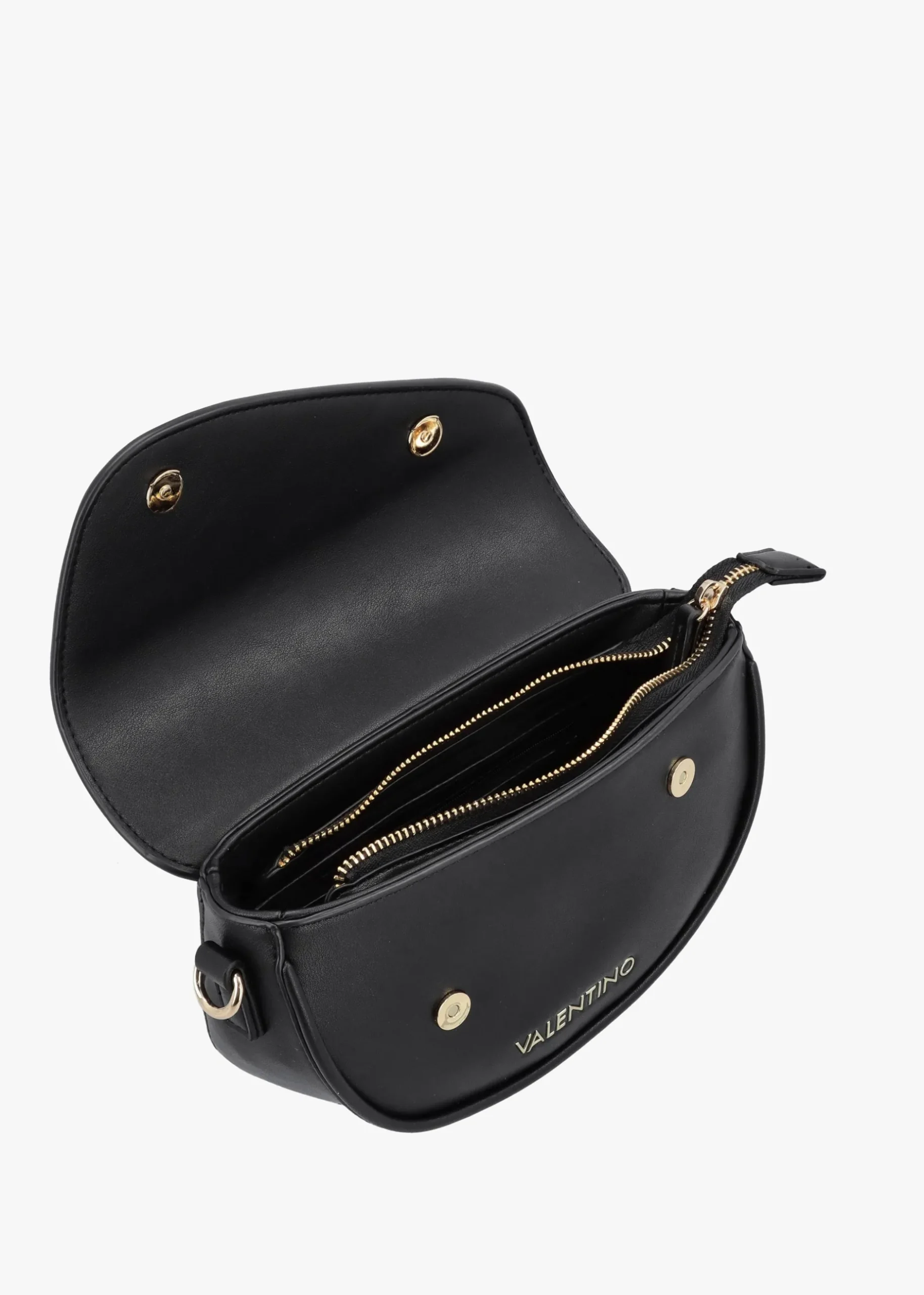 Discount VALENTINO BAGS Piper Asymmetric Flap Nero Cross-Body Bag