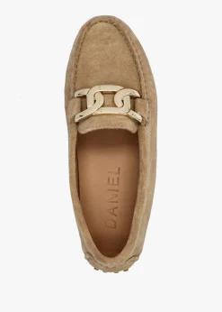 Clearance DANIEL Privey Beige Suede Moccasin Loafers