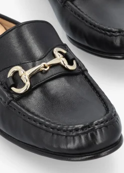 Sale DANIEL Pule Black Leather Backless Mule Loafers