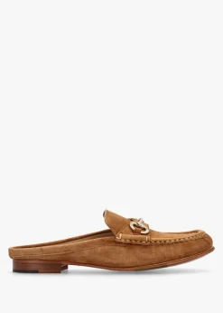 Discount DANIEL Pule Tan Suede Backless Mule Loafers