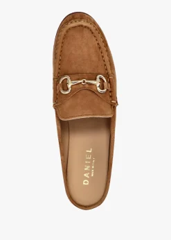 Discount DANIEL Pule Tan Suede Backless Mule Loafers