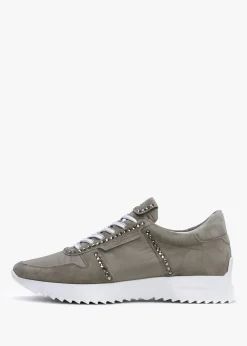 Hot KENNEL & SCHMENGER Pull Diamante Taupe Suede Trainers
