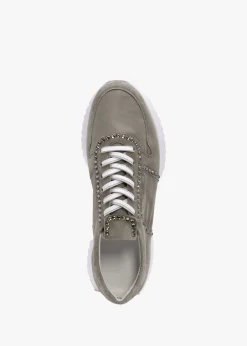 Hot KENNEL & SCHMENGER Pull Diamante Taupe Suede Trainers