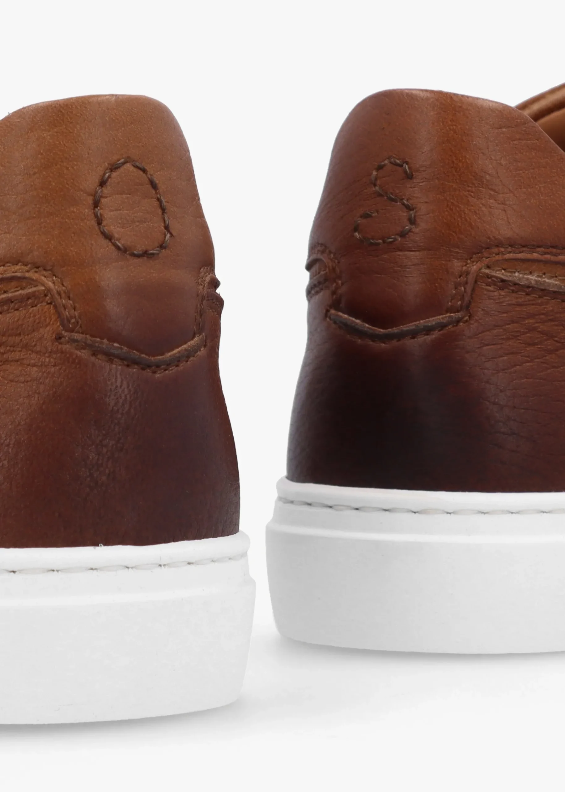 Hot OLIVER SWEENEY Rende Dark Tan Antiqued Leather Cupsole Trainers