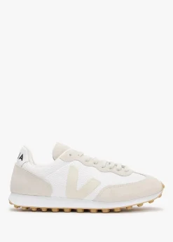Discount VEJA Rio Branco White Pierre Natural Suede & Mesh Trainers