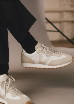 Discount VEJA Rio Branco White Pierre Natural Suede & Mesh Trainers