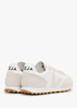 Discount VEJA Rio Branco White Pierre Natural Suede & Mesh Trainers