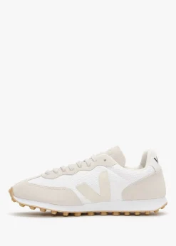 Discount VEJA Rio Branco White Pierre Natural Suede & Mesh Trainers