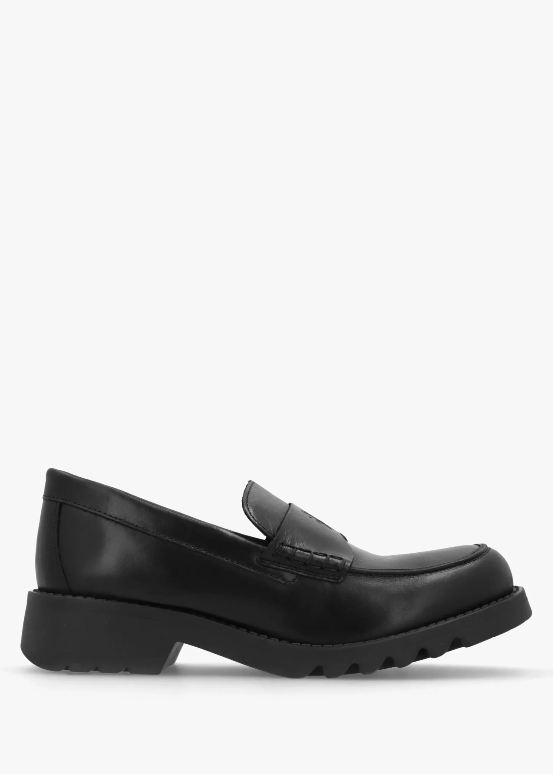 Outlet FLY LONDON Rixi Black Leather Chunky Loafers