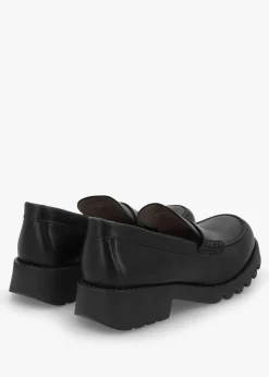 Outlet FLY LONDON Rixi Black Leather Chunky Loafers
