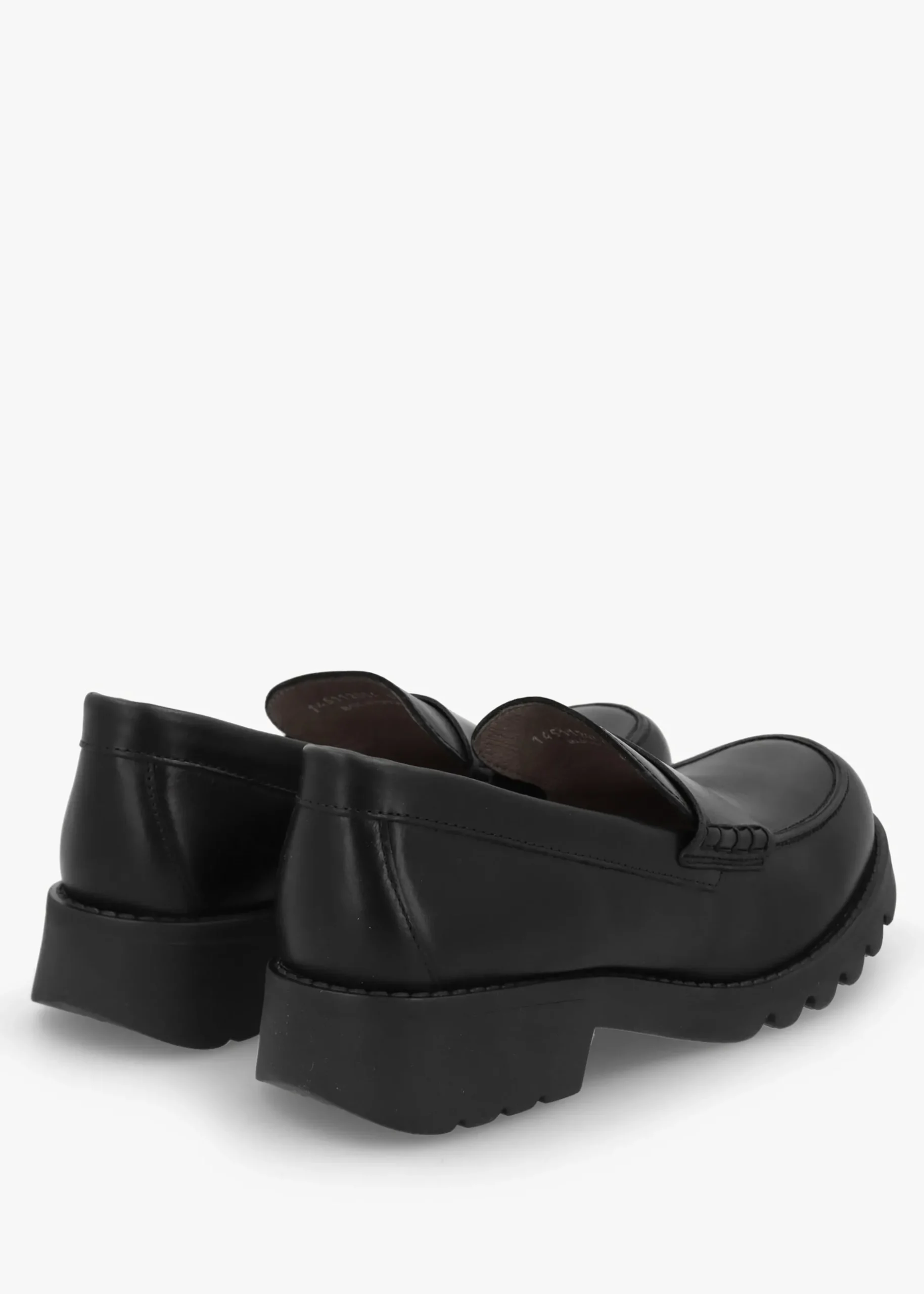 Outlet FLY LONDON Rixi Black Leather Chunky Loafers