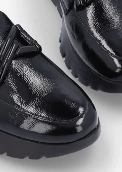 Best WONDERS Rose Black Patent Loafers