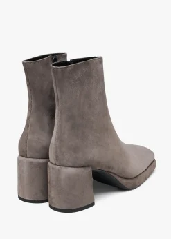 Discount DANIEL Salima Grey Suede Block Heel Ankle Boots