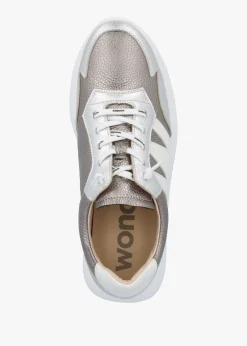 Best WONDERS Samira Pewter Multi Leather Trainers
