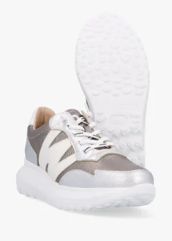 Best WONDERS Samira Pewter Multi Leather Trainers