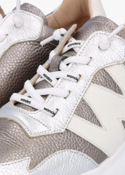 Best WONDERS Samira Pewter Multi Leather Trainers