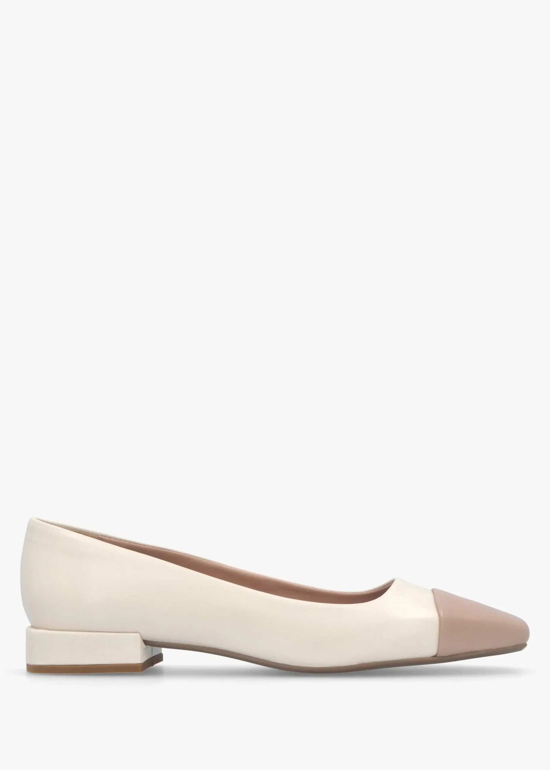 Hot DANIEL Saria Cream Leather Toe Cap Pumps