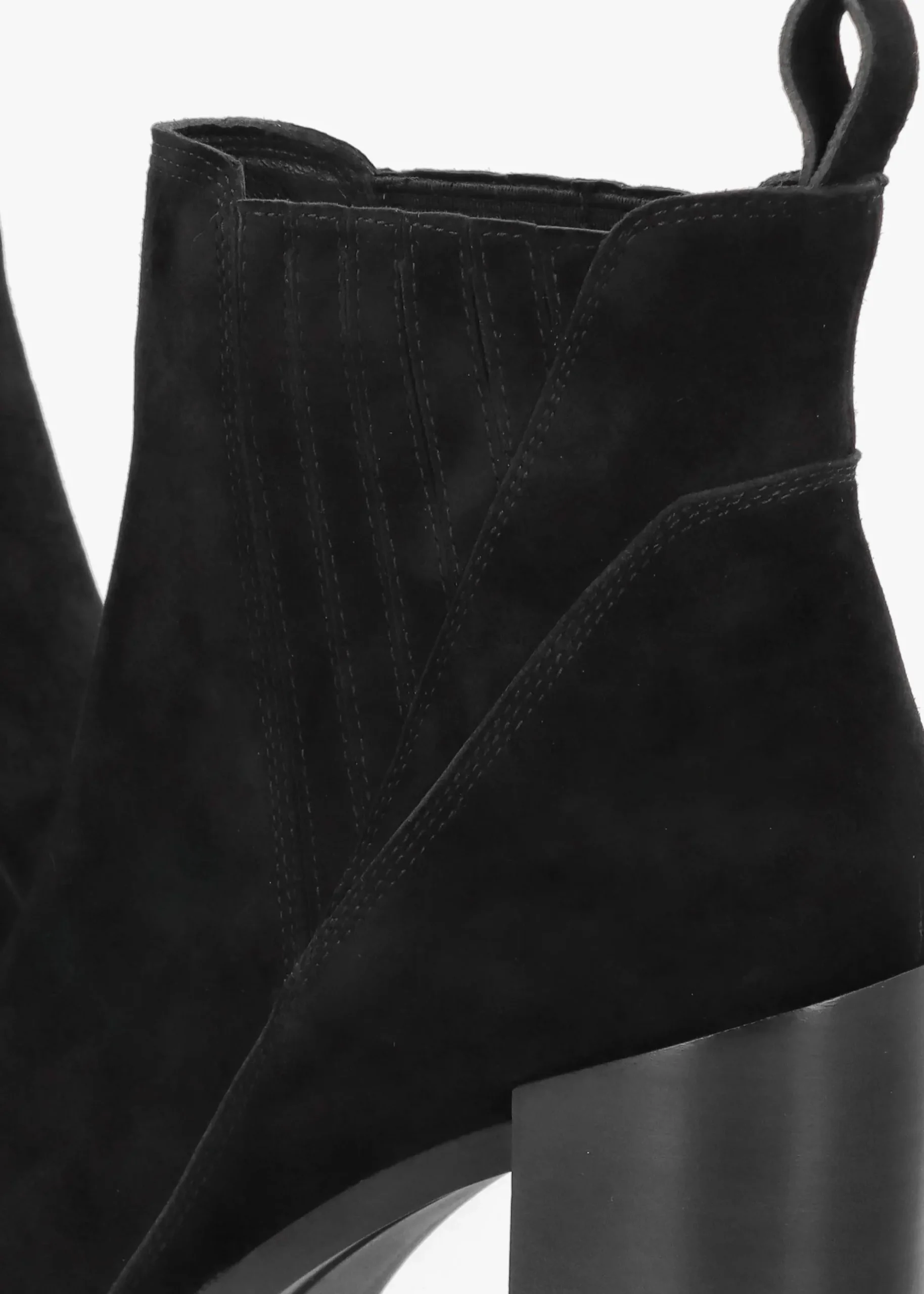 Online DANIEL Selly Black Suede Block Heel Chelsea Boots