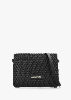 New VALENTINO BAGS Shantel Woven Nero Shoulder Bag