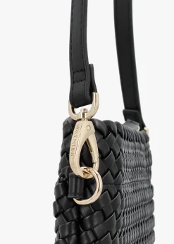 New VALENTINO BAGS Shantel Woven Nero Shoulder Bag