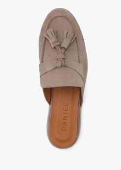 Hot DANIEL Siani Beige Suede Loafer Mules