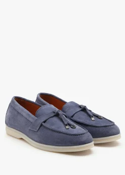 New DANIEL Siani Blue Suede Loafers