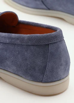 New DANIEL Siani Blue Suede Loafers