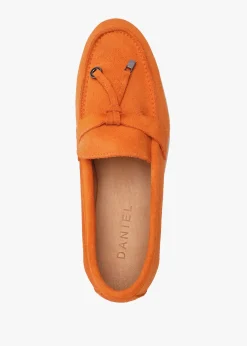 Sale DANIEL Siani Orange Suede Loafers