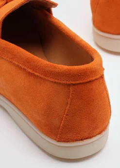 Sale DANIEL Siani Orange Suede Loafers