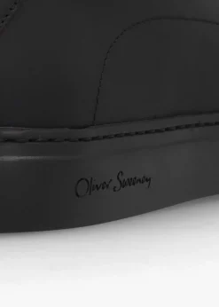 New OLIVER SWEENEY Sirolo Nero Leather Cupsole Trainers