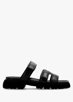 Online KENNEL & SCHMENGER Skill Black Leather Chunky Mules