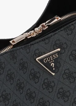 Outlet GUESS Sora Girlfriend Coal Logo Carryall Shoulder Bag