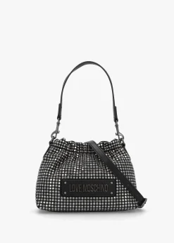 Discount LOVE MOSCHINO Sparkling Nero Bucket Bag