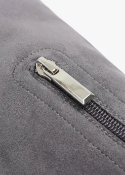 New DANIEL Stret Grey Suede Over The Knee Boots