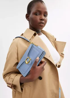 Online COACH Tabby 20 Bluebell Leather Shoulder Bag