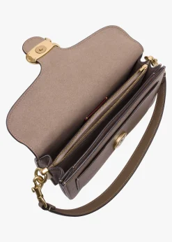 Discount COACH Tabby 26 Dark Stone Leather Shoulder Bag