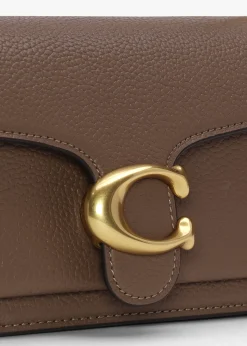 Outlet COACH Tabby 20 Dark Stone Leather Shoulder Bag