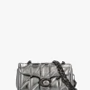 Best COACH Tabby 20 Quilted Anthracite Metallic Leather Shoulder Bag