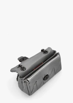 Best COACH Tabby 20 Quilted Anthracite Metallic Leather Shoulder Bag