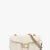 Sale COACH Tabby 20 Quilted Chalk Leather Shoulder Bag