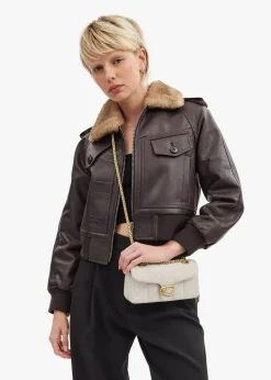 Sale COACH Tabby 20 Quilted Chalk Leather Shoulder Bag