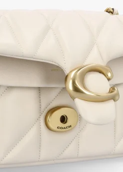 Sale COACH Tabby 20 Quilted Chalk Leather Shoulder Bag