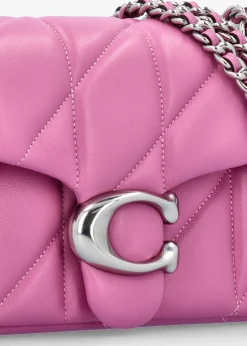 Clearance COACH Tabby 20 Quilted Fuchsia Leather Shoulder Bag